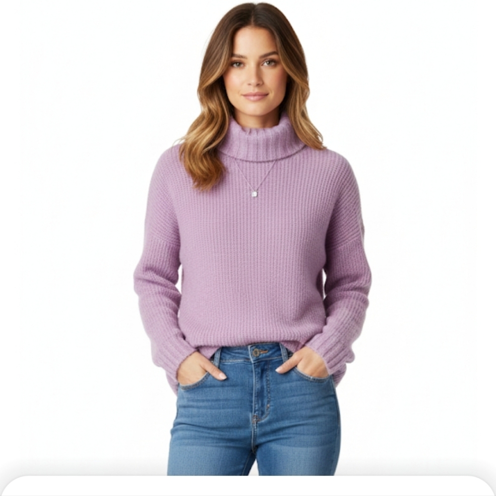 Polo Ralph Lauren purple turtleneck    sweater size S